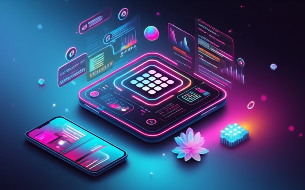 Android apps button icon on a smartphone screen.